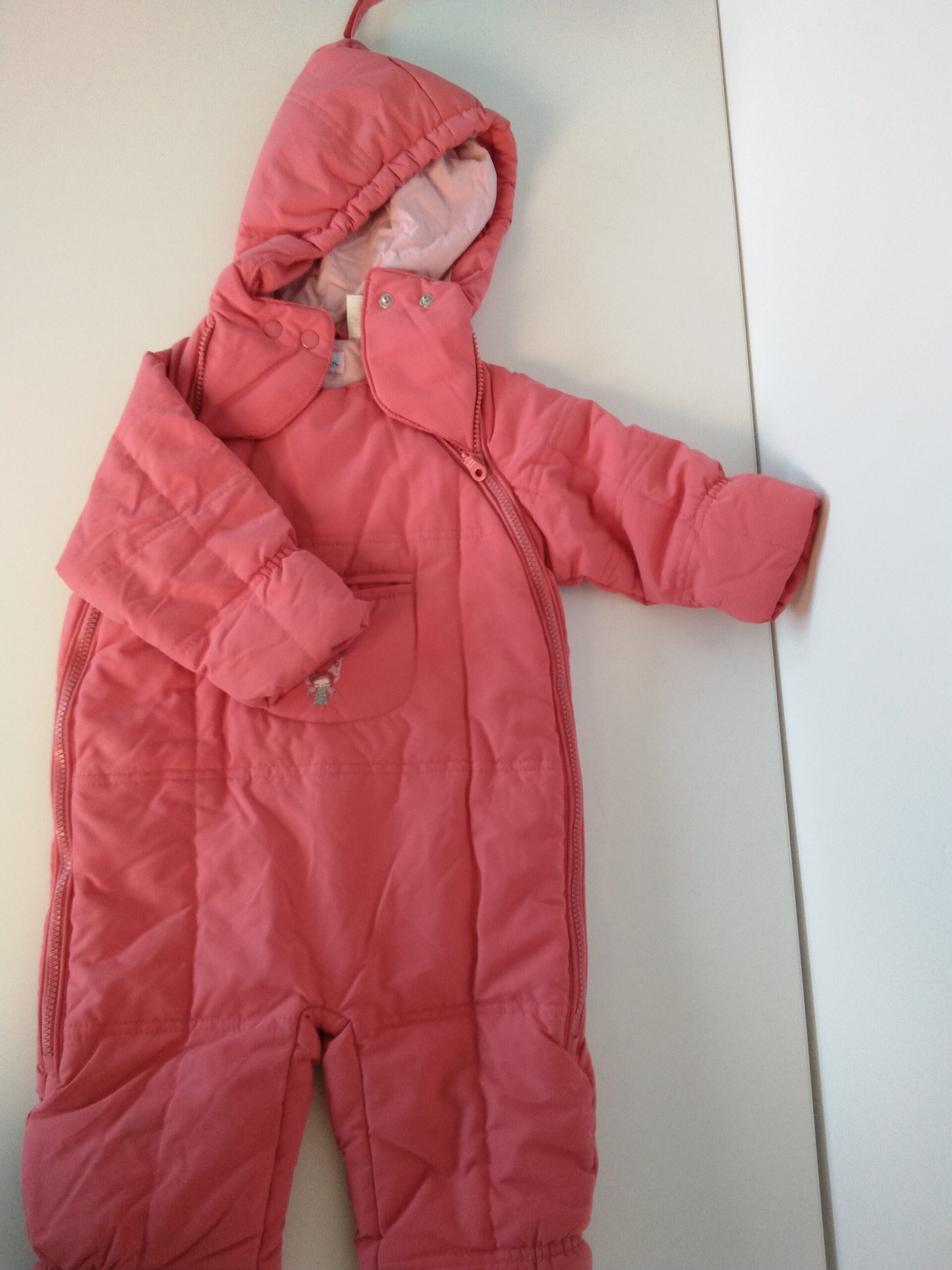 Combinaison matelassée double zip devant / 12 mois