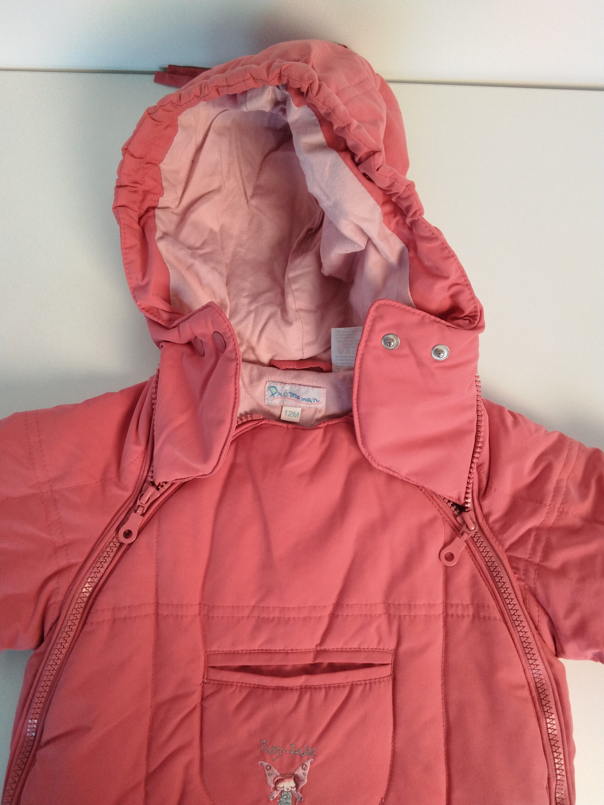 Combinaison matelassée double zip devant / 12 mois - Image 2