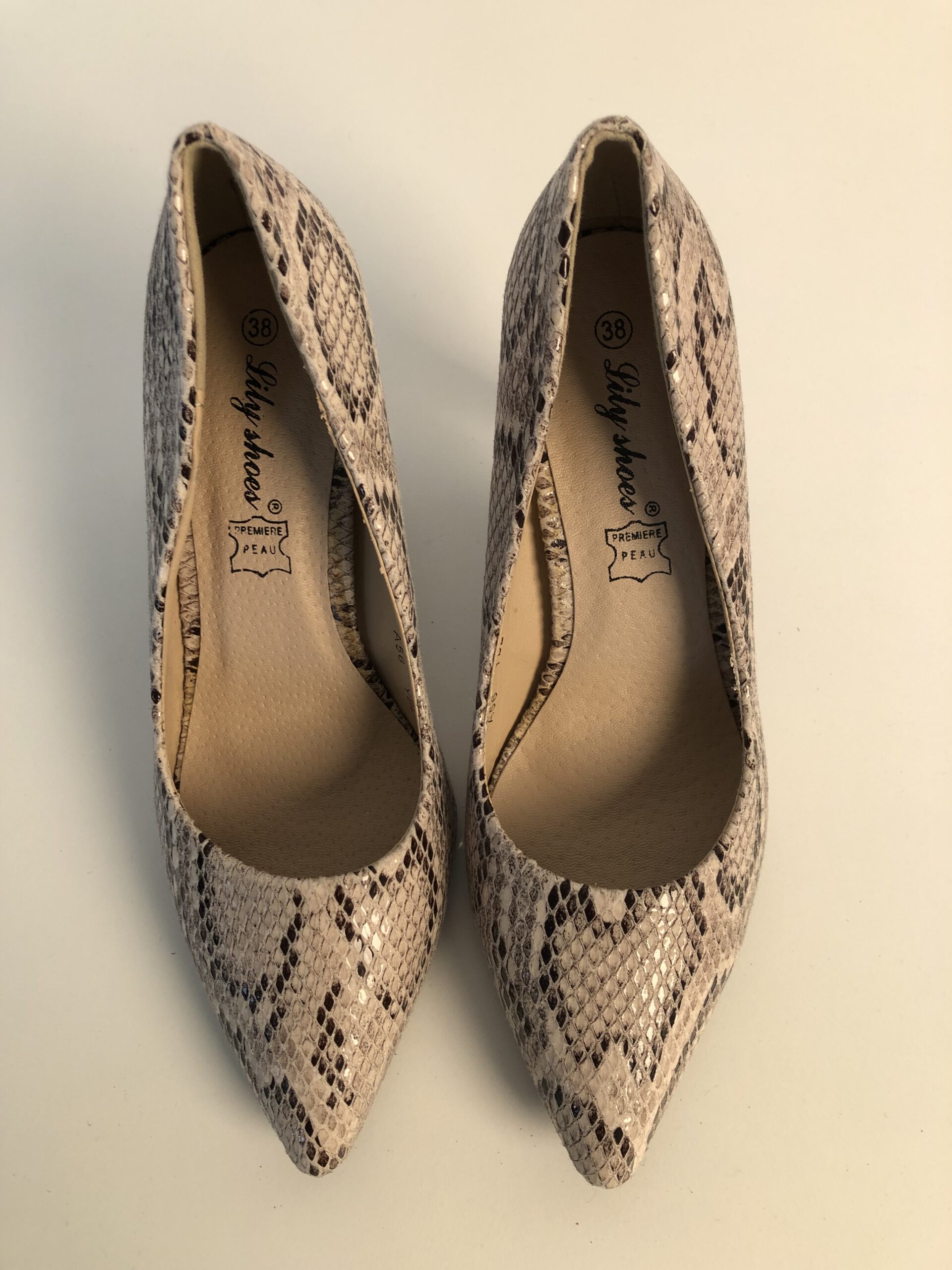 Talons imprimé serpent /taille 38