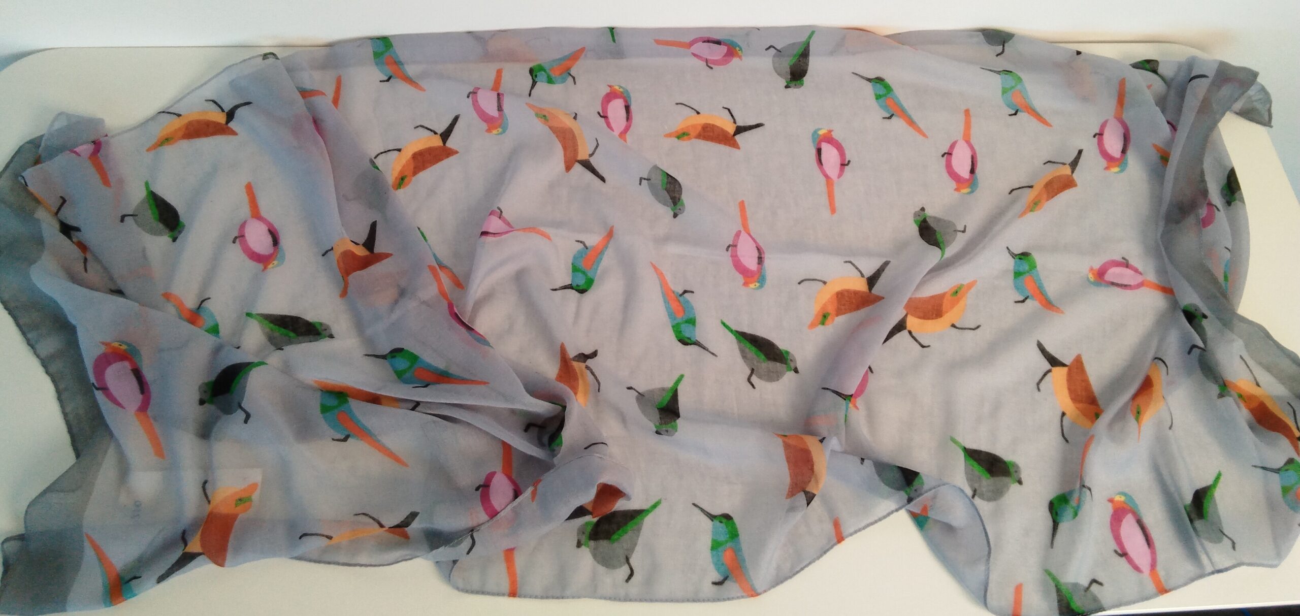 Foulard imprimé oiseaux - Image 2